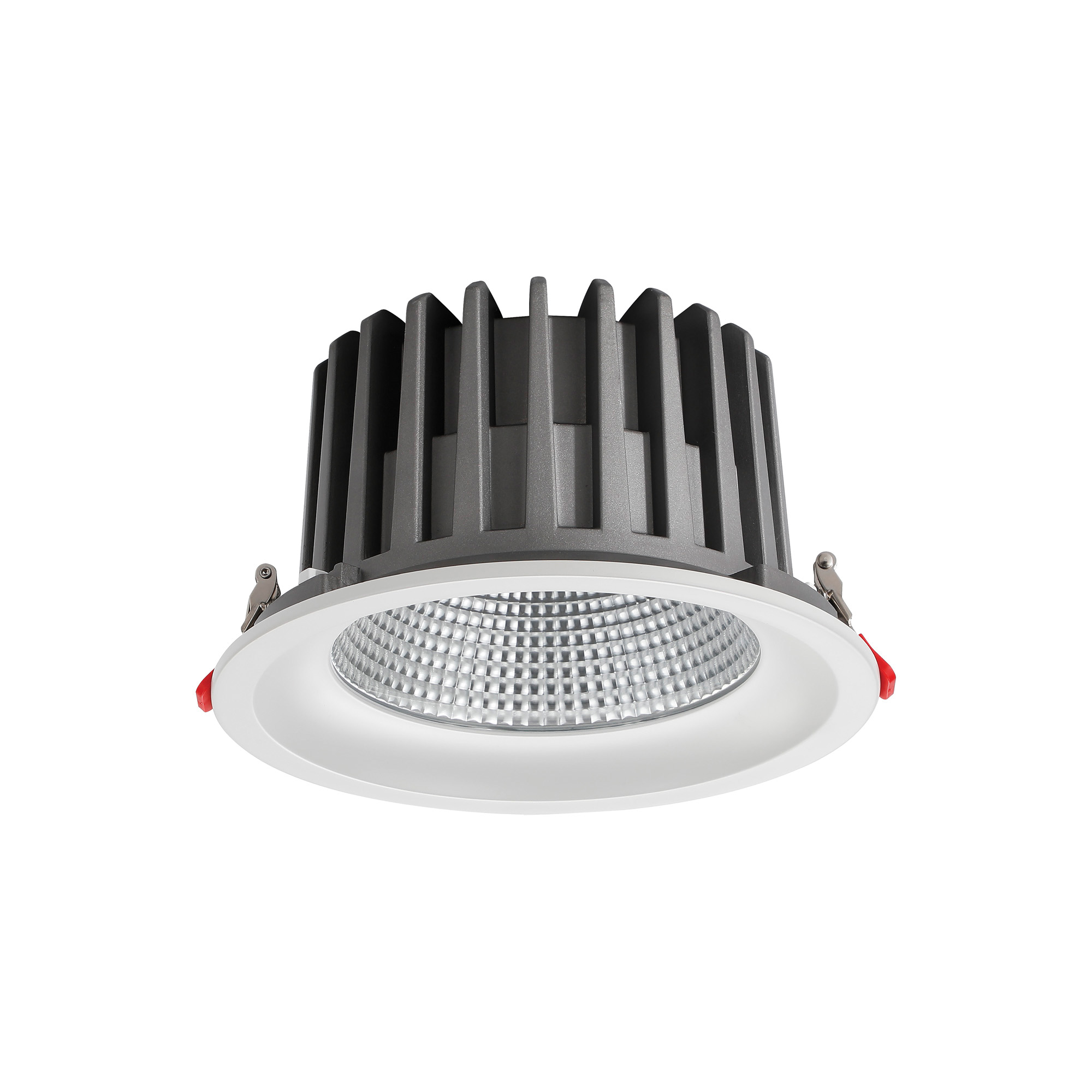 DL200068  Bionic 50, 50W, 1200mA, White Deep Round Recessed Downlight, 4400lm ,Cut Out 175mm, 50° , 4000K, IP44, DRIVER INC., 5yrs Warranty.